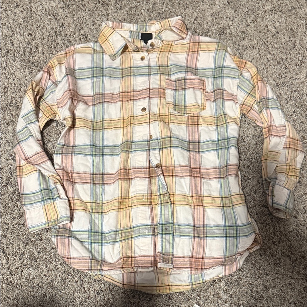 Set of Plaid Button Down flannel tops - Multicolor - Picture 4 of 6
